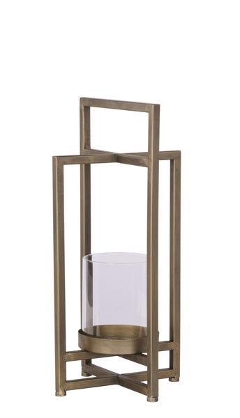 Gold Metal Lantern Candleholder