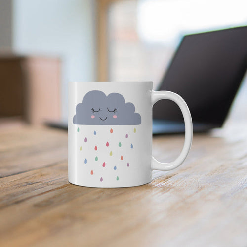 Kids Ceramic Mug Neutral Happy Cloud, Kids Drinkware & Tabletop Accessories, Kids Cups | Pippa + June
