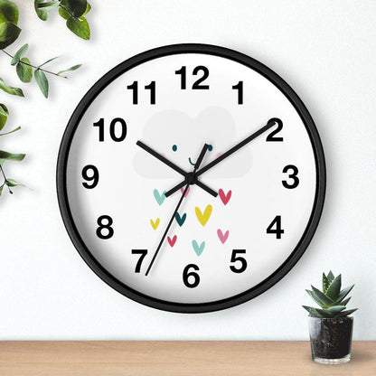 Kids Wall Clock, Happy Cloud Wall Clock, Silent Non Ticking Wall Clock, Children's Wall Clock, Nursery Wall Clock, Toddler Wall Clock, Baby Room Clock, Playroom Wall Clock, Girls Bedroom Wall Clock, Kids Room Decor, Made in the USA | Pippa + June