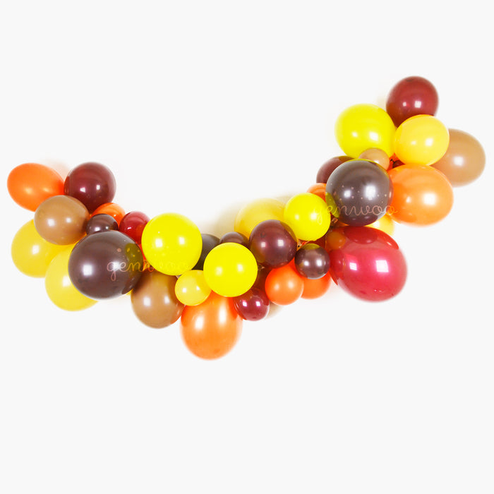 Harvest Balloon Garland Kit - Thanksgiving Birthday Party Balloon Decorations