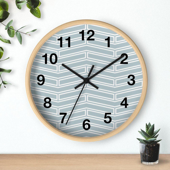 Herringbone Modern Wall Clock, Contemporary Wall Clock, Minimalist Wall Clock, Modern Wall Clocks