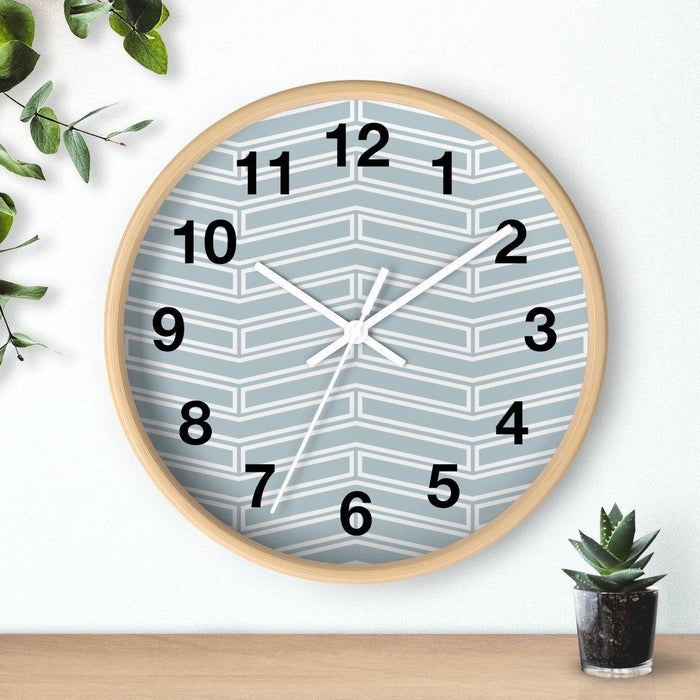 Herringbone Modern Wall Clock, Contemporary Wall Clock, Minimalist Wall Clock, Modern Wall Clocks