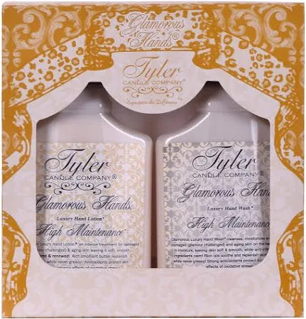 Tyler Candle High Maintenance glamorous hands gift set hand lotion soap for gift from Magnolias Home Decor