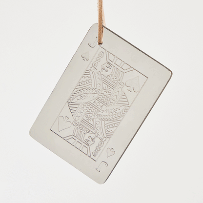 Jack Card Ornament - Nickel