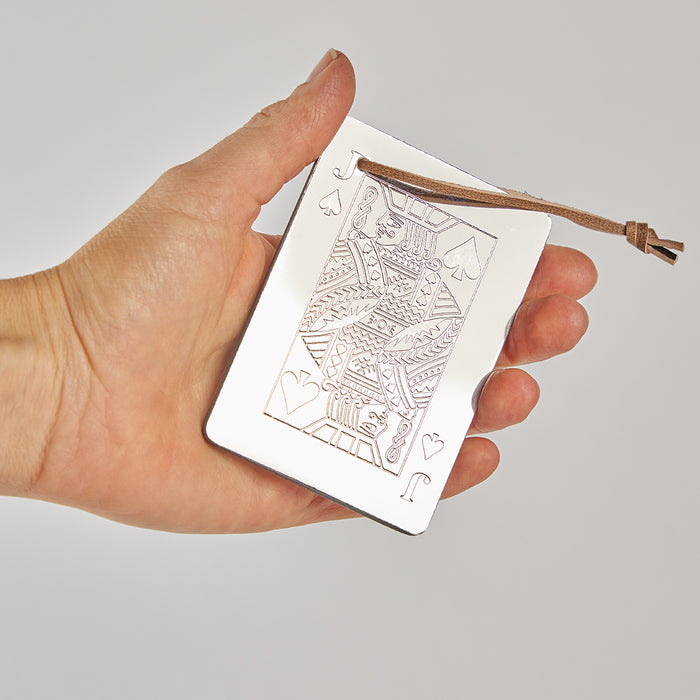 Jack Card Ornament - Nickel