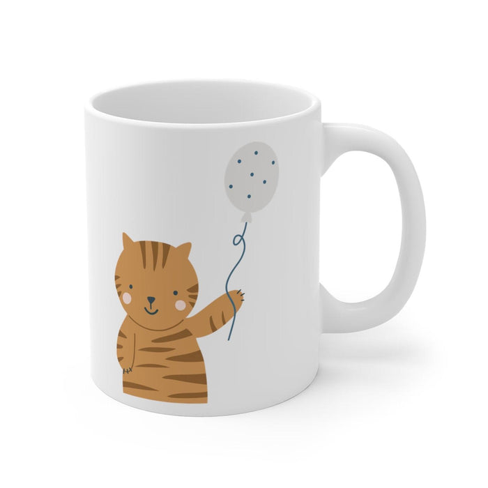 Kids Mug Neutral Kitty Cat, Kids Gift Mug, Child Mug, Kids Gift, Drinkware