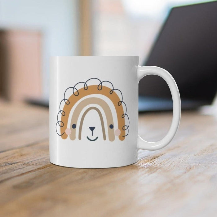 Kids Mug Neutral Jungle Animal Lion, Kids Gift Mug, Child Mug, Kids Gift, Drinkware