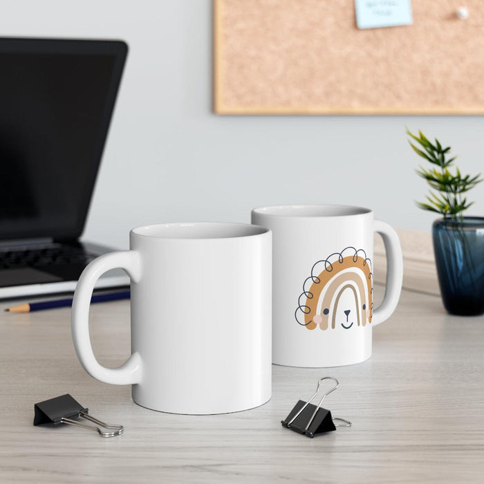 Kids Mug Neutral Jungle Animal Lion, Kids Gift Mug, Child Mug, Kids Gift, Drinkware