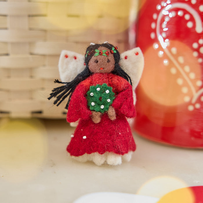 Little Christmas Spirit Ornament - Brown