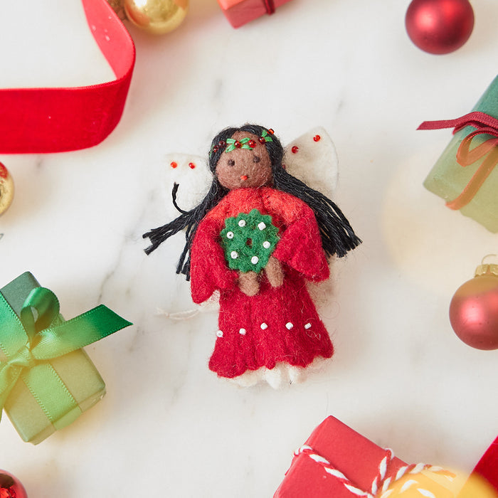 Little Christmas Spirit Ornament - Brown