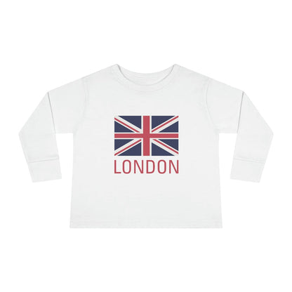Kids Long Sleeve Cotton Tee Union Jack London UK, Toddler Tops, Kids Tees, Kids Tops, Kids Clothing, Made in the USA