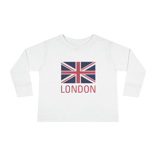 Kids Long Sleeve Cotton Tee Union Jack London UK, Toddler Tops, Kids Tees, Kids Tops, Kids Clothing, Made in the USA