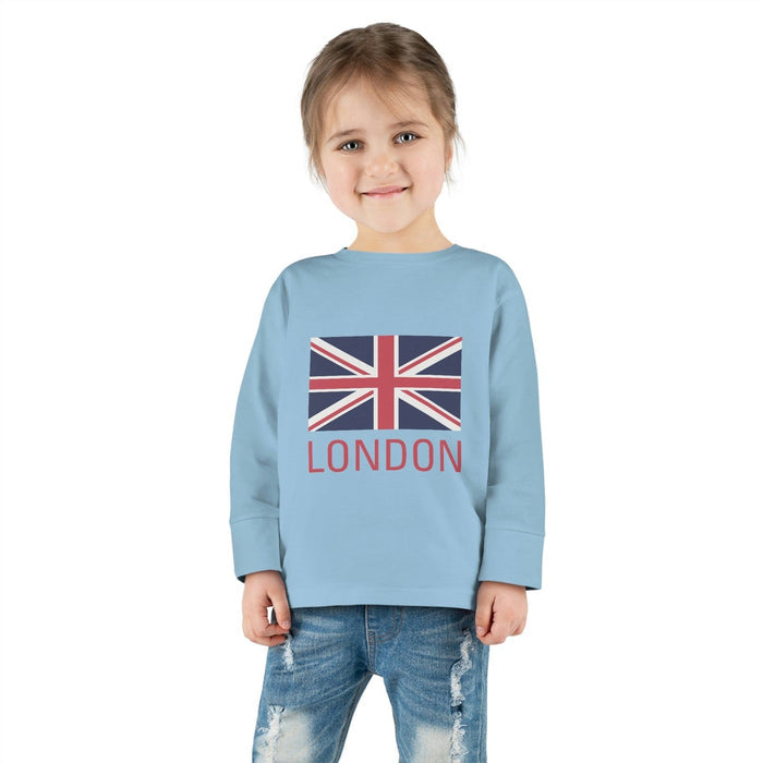 Kids Long Sleeve Cotton Tee Union Jack London UK, Toddler Tops, Kids Tees, Kids Tops, Kids Clothing, Made in the USA