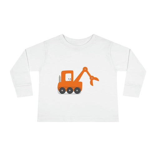 Boys Long Sleeve Cotton Top Transport Construction Truck, Boys Tops, Boys Cotton Tee, Boys Toddler Tops, Boys Clothing, Made in the USA | Pippa + June
