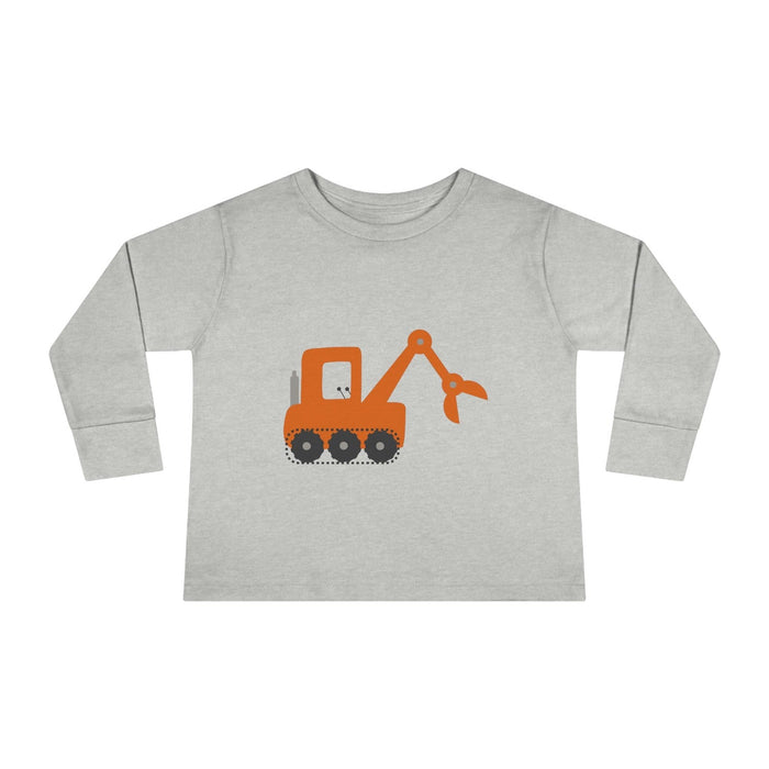 Boys Long Sleeve Cotton Top Transport Construction Truck, Boys Tops, Boys Cotton Tee, Boys Toddler Tops, Boys Clothing, Made in the USA | Pippa + June
