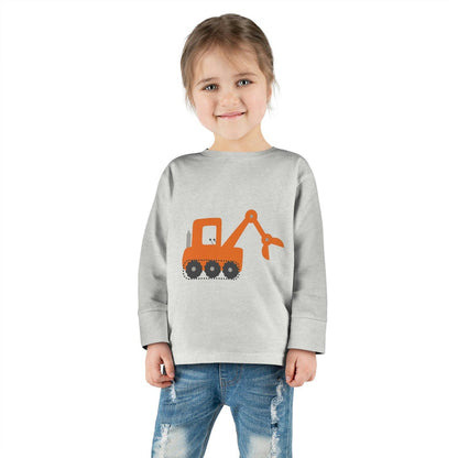 Boys Long Sleeve Cotton Top Transport Construction Truck, Boys Tops, Boys Cotton Tee, Boys Toddler Tops, Boys Clothing, Made in the USA | Pippa + June