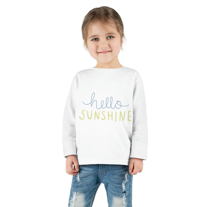 Kids Long Sleeve Cotton Tee Sunshine, Toddler Tops, Kids Tees, Kids Tops, Kids Clothing, Made in the USA