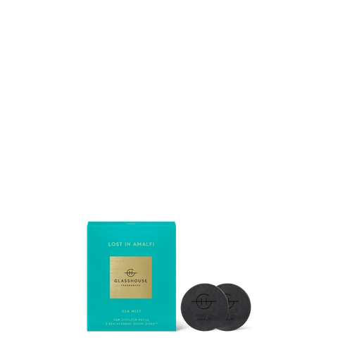 Glasshouse Lost In Amalfi car diffuser refill freesia lime moss home fragrance gift from Magnolias Home Decor