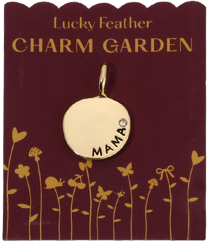 Gold Mama 14k charm for jewelry gift from Magnolias Home Decor