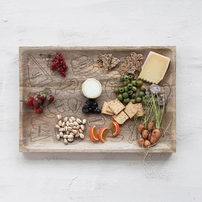 Mango Wood Charcuterie Spread Board