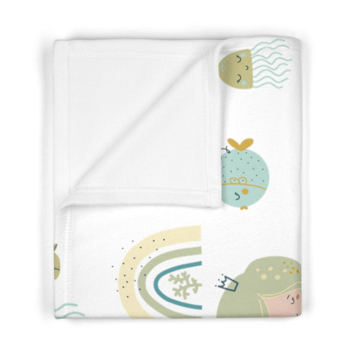 Girls Blanket Mermaid Ocean, Baby Girl Toddler Binkie | Pippa + June