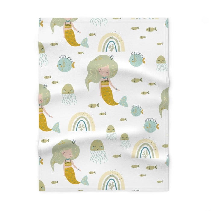 Girls Blanket Mermaid Ocean, Baby Girl Toddler Binkie | Pippa + June