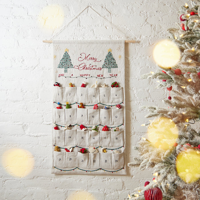 Merry Christmas Linen Advent Calendar
