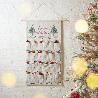 Merry Christmas Linen Advent Calendar
