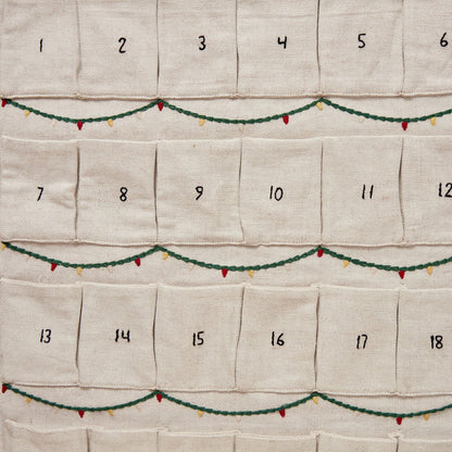 Merry Christmas Linen Advent Calendar