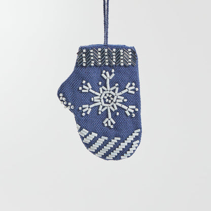 Mini Snowflake Mitten Ornament