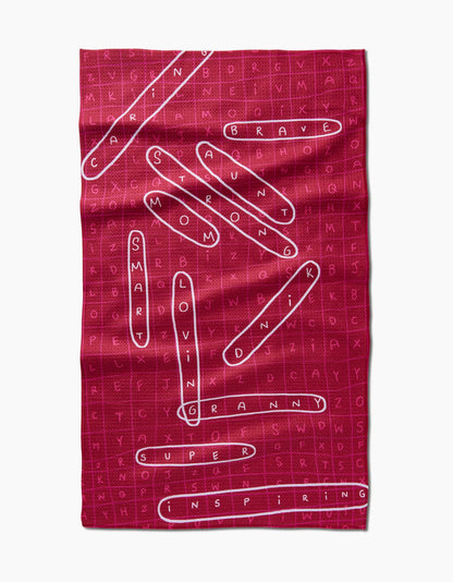 Mom Search Tea Towel
