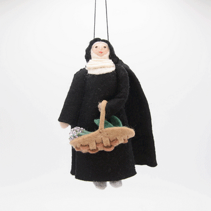 Nun with Lavender Ornament