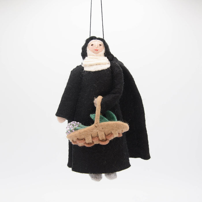Nun with Lavender Ornament