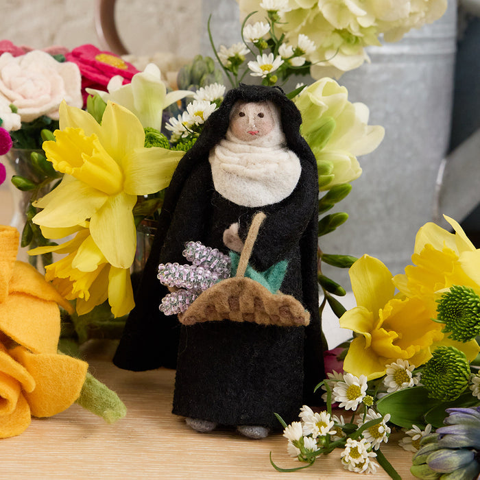 Nun with Lavender Ornament
