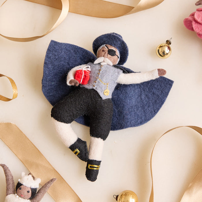 Nutcracker Drosselmeyer Ornament - Brown