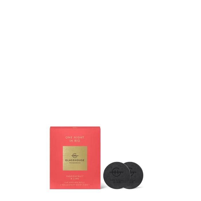 Glasshouse One Night In Rio car diffuser refill citrus melon rose home fragrance gift from Magnolias Home Decor