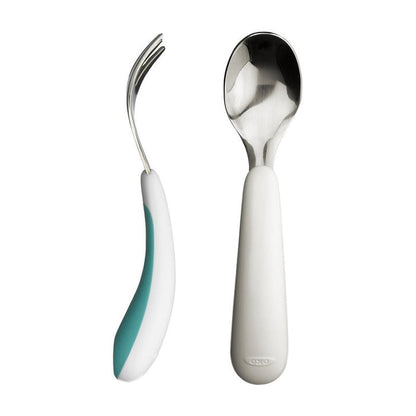 OXO Fork and Spoon Set Aqua