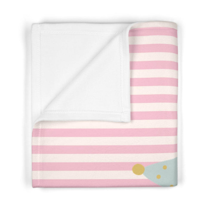 Girls Blanket Pink Striped Lion, Girls Throw Blanet, Girls Bedding, Baby Girl Toddler Binkie | Pippa + June