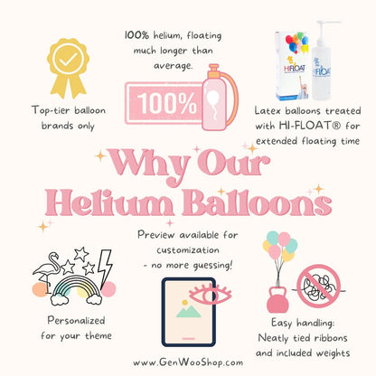 Premium Latex-Free Foil Balloon Helium Bouquet - Ottawa Balloons