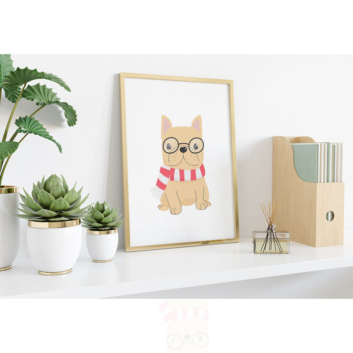 Kids Wall Art Cute Doggy, Kids Art Print, Nursery Wall Art, Nursery Print, Made in the USA | Pippa + June