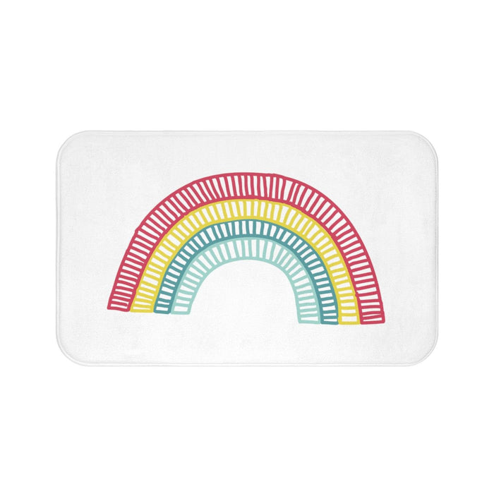 Kids Bath Mat Rainbow, Kids Bathroom Decor, Kids Shower Curtain | Pippa + June