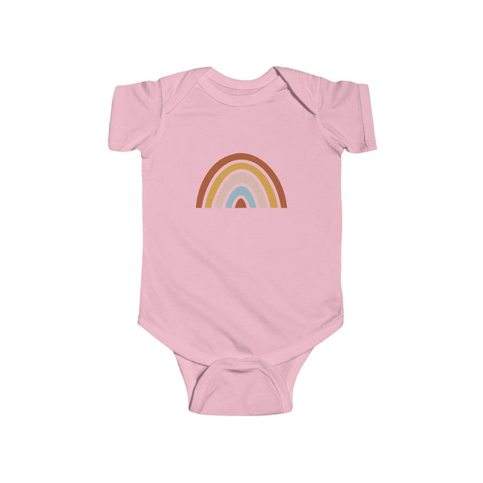 Baby Cotton Onesie Neutral Rainbow, Baby Romper, Baby Sleepsuit | Pippa + June