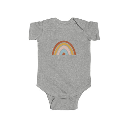 Baby Cotton Onesie Neutral Rainbow, Baby Romper, Baby Sleepsuit | Pippa + June