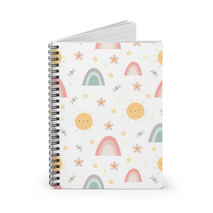 Girls Journal Notebook Rainbows, Girls Journal, Girls Stationary, Girls School Supplies, Girls Diary, Girls Home School Workbooks, Made in USA | Pippa + June
