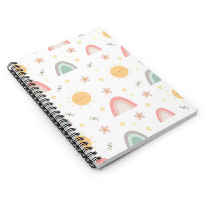 Girls Journal Notebook Rainbows, Girls Journal, Girls Stationary, Girls School Supplies, Girls Diary, Girls Home School Workbooks, Made in USA | Pippa + June