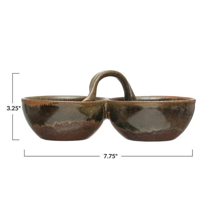 Reactive Glaze Stoneware Dish