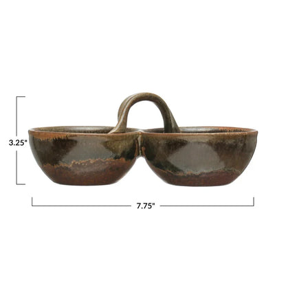Reactive Glaze Stoneware Dish