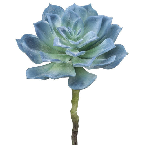 Silk blue real touch echeveria succulent pick for transitional everyday home decor from Magnolias Home Decor