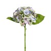 Real Touch Green and Purple Hydrangea Stem