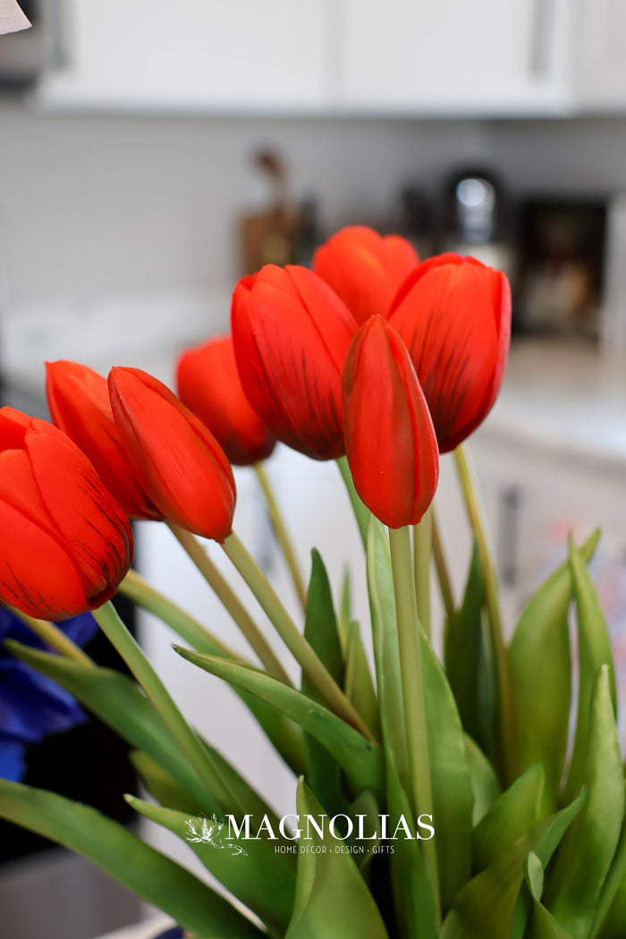 Red Spring Real Touch Tulip Bundle